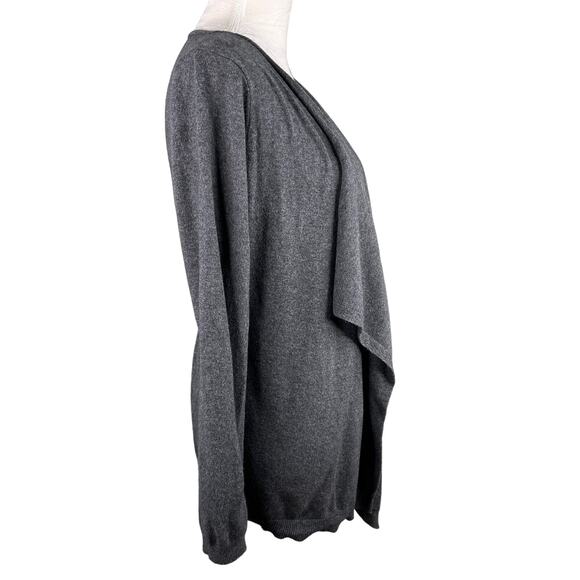Boden Open Sweater Waterfall Cardigan Gray 10 Lightweight - Picture 11 of 14
